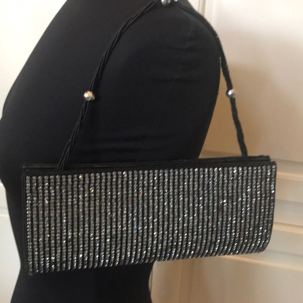Beautiful Well Made Solid Rhinestone Nordstrom Bag - image 2